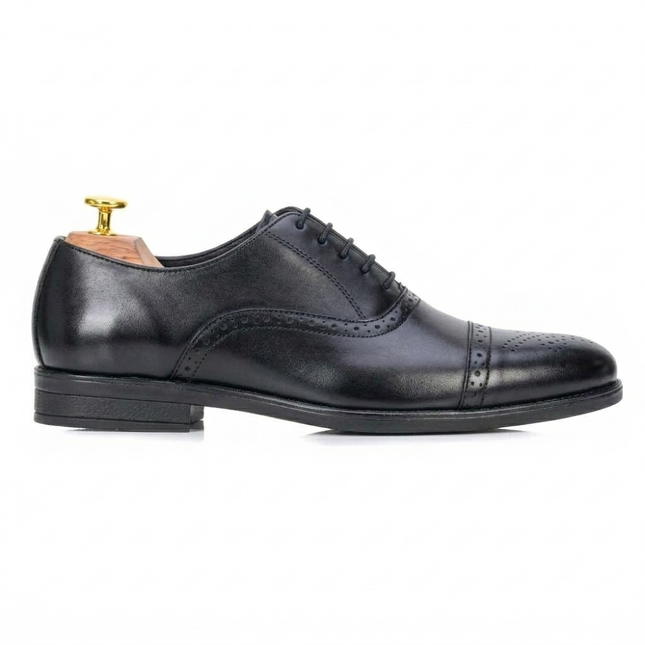 S&B Brogue  Oxford - Black