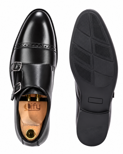S&B Classic Monk Loafer - Black