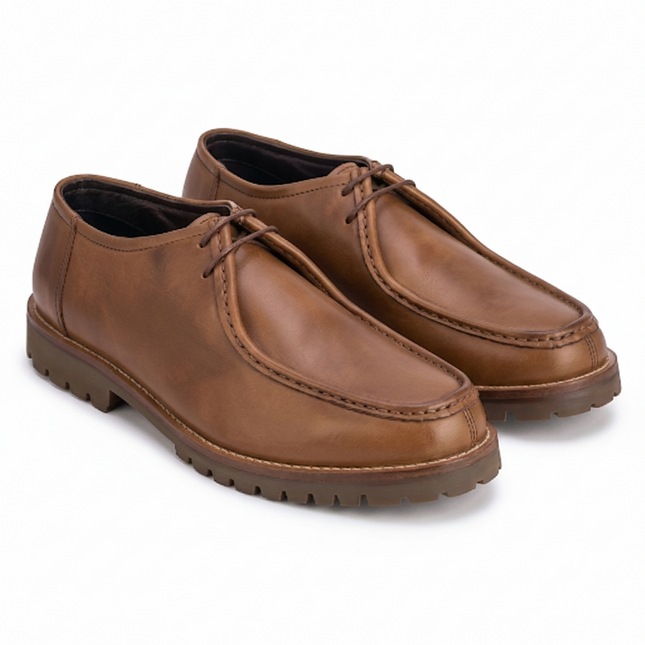 S&B Tan Heritage Boat Shoes