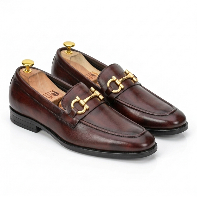 S&B Horsebit Loafer – Cherry