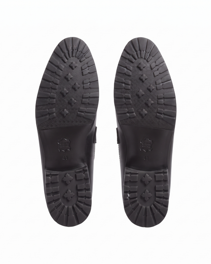 S&B Heritage Brogue Loafer-Black