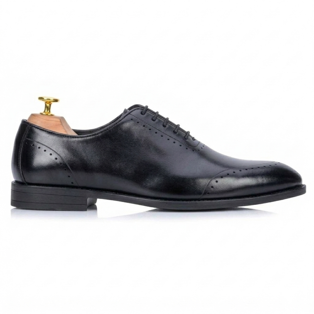 S&B  Wholecut Brogue  - Black