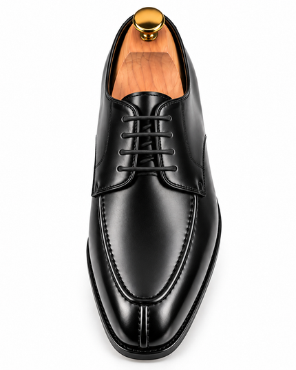 S&B Apron-Toe Derby Shoe-Black