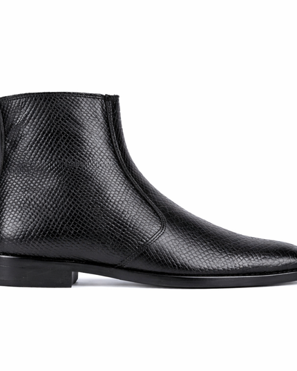 S&B Italian Croco Chelsea - Black