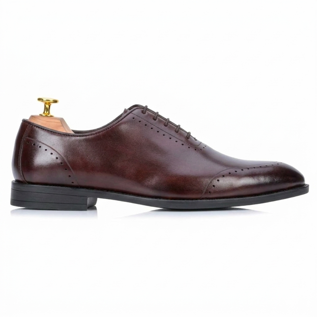 S&B  Wholecut Brogue  - Cherry