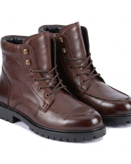 S&B Moc-Toe Boot -Brown