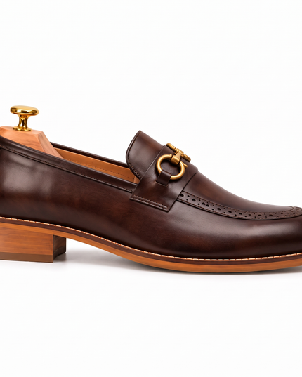S&B Heritage Brogue Loafer-Brown