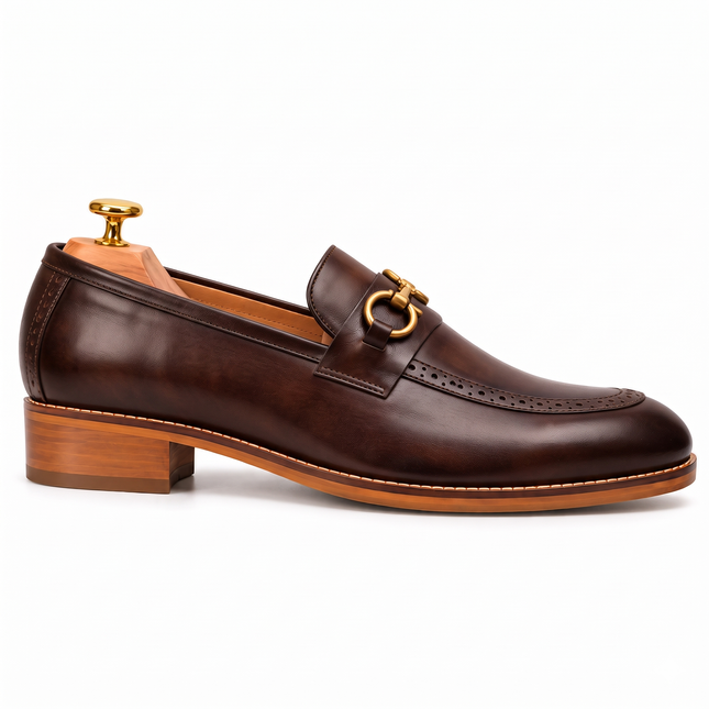 S&B Heritage Brogue Loafer-Brown