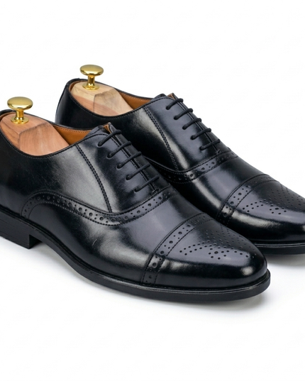 S&B Brogue  Oxford - Black