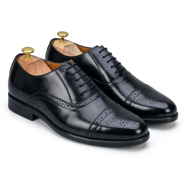 S&B Brogue  Oxford - Black