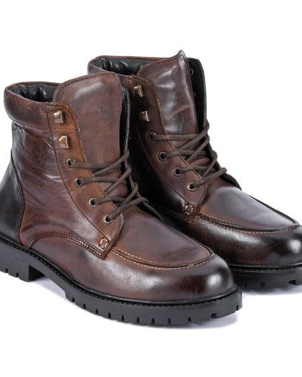 S&B Moc-Toe Boot -Brown