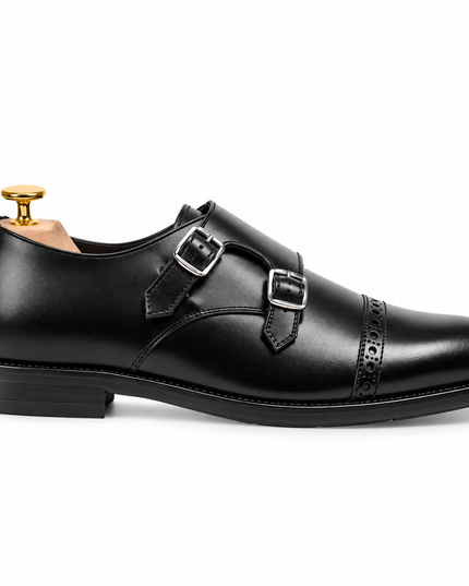 S&B Classic Monk Loafer - Black