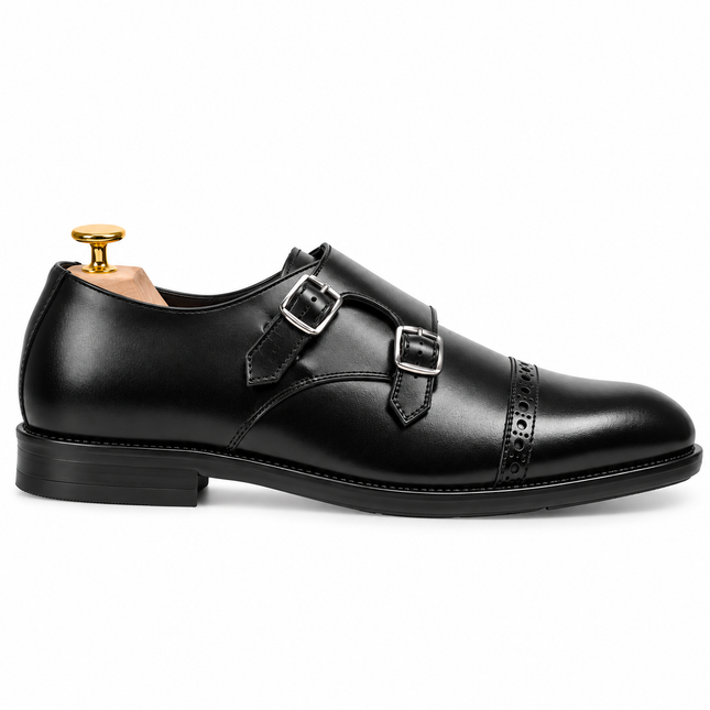 S&B Classic Monk Loafer - Black