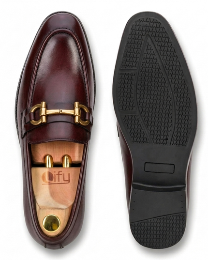 S&B Horsebit Loafer – Cherry