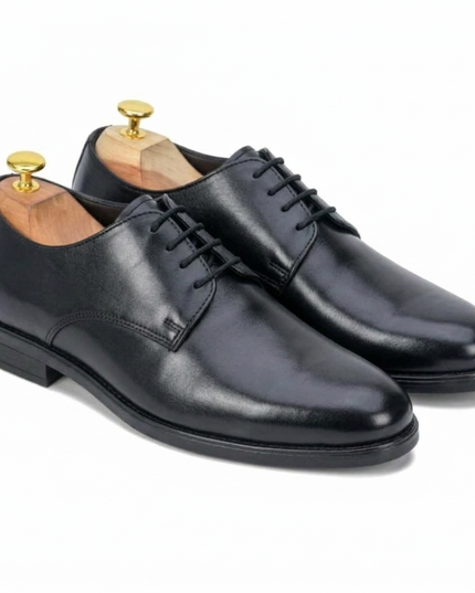 S&B Round Toe Derby - Black