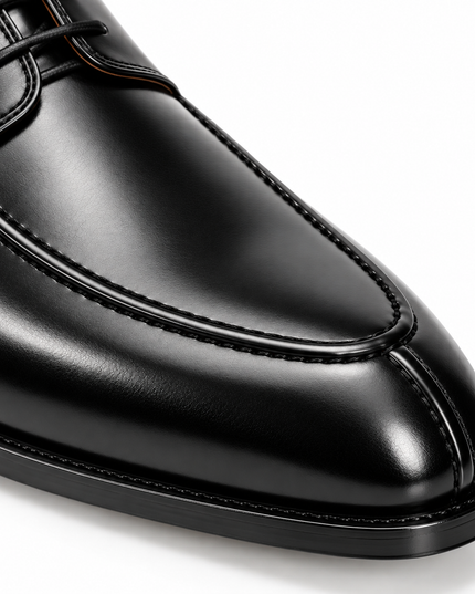 S&B Apron-Toe Derby Shoe-Black