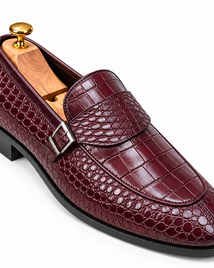 S&B Modena Monk Loafer - Cherry