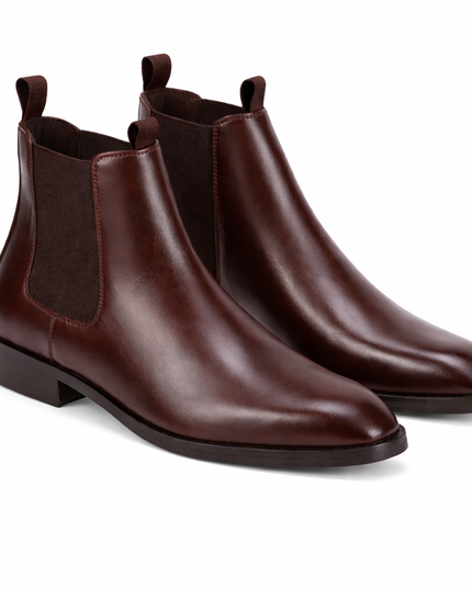 S&B Italian Elastic Cuban Chelsea - Brown