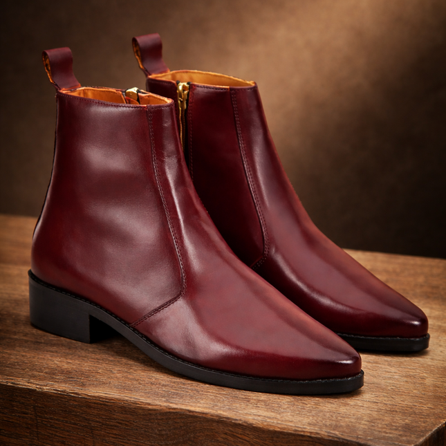 S&B Pointed Cuban Chelsea - Cherry