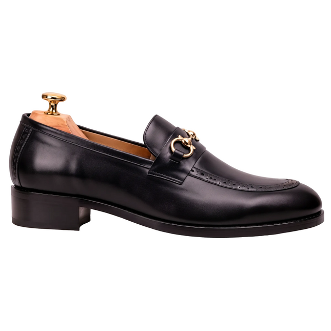 S&B Heritage Brogue Loafer-Black