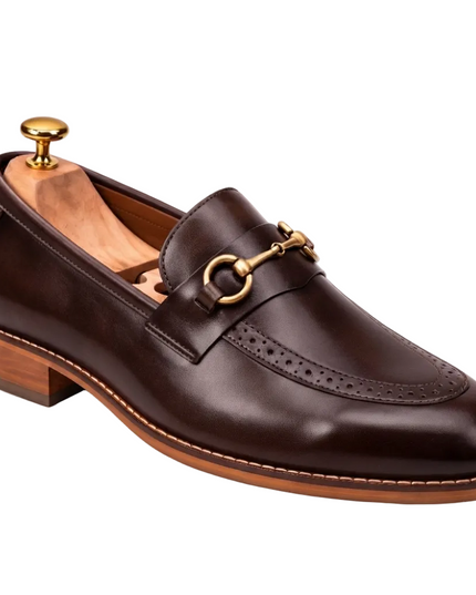 S&B Heritage Brogue Loafer-Brown
