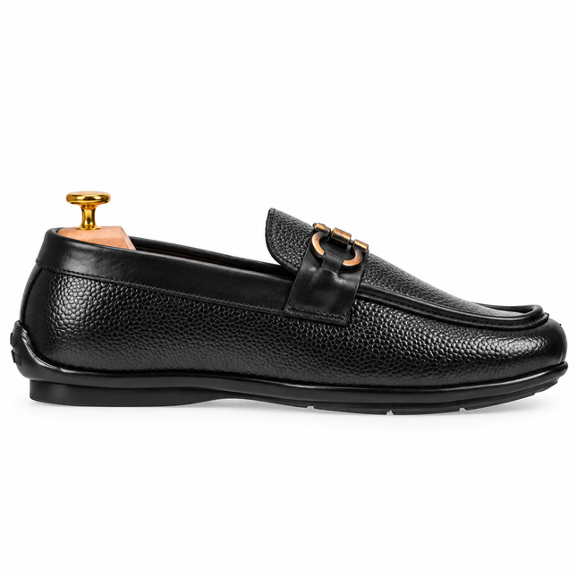 S&B Housebit Driving Loafer - Black