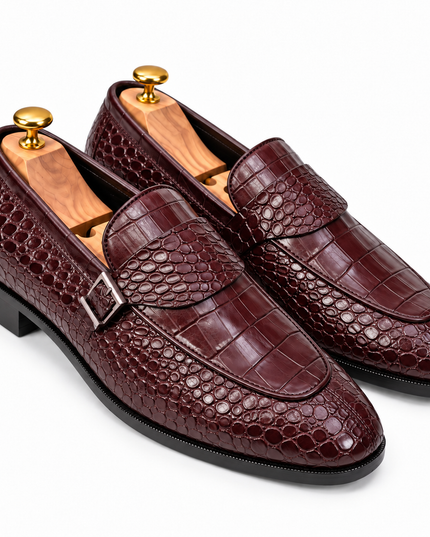 S&B Modena Monk Loafer - Cherry