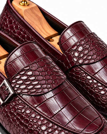 S&B Modena Monk Loafer - Cherry