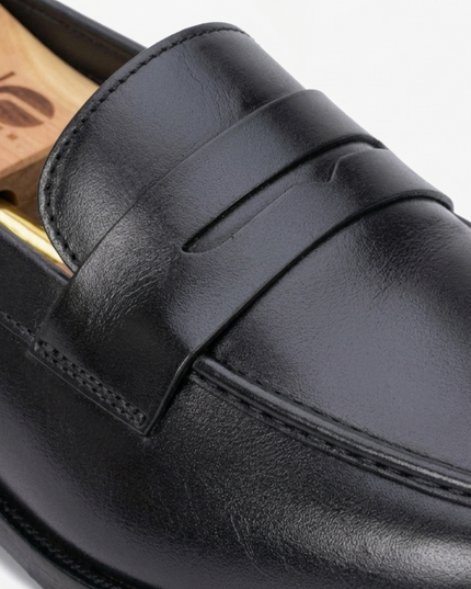 S&B Classic Penny Loafer – Black