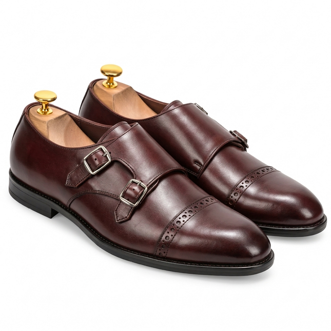 S&B Classic Monk Loafer - Brown