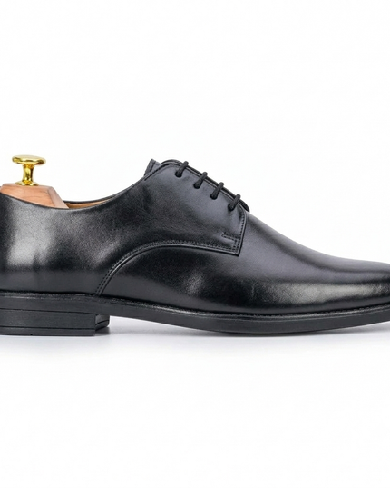 S&B Round Toe Derby - Black