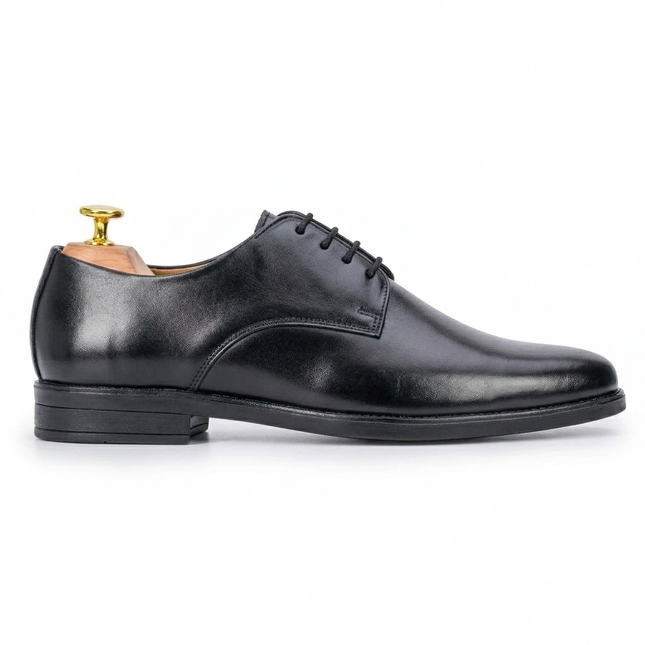 S&B Round Toe Derby - Black