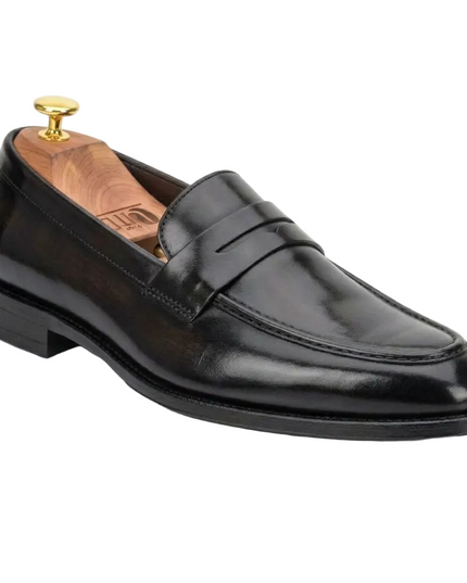 S&B Classic Penny Loafer – Black
