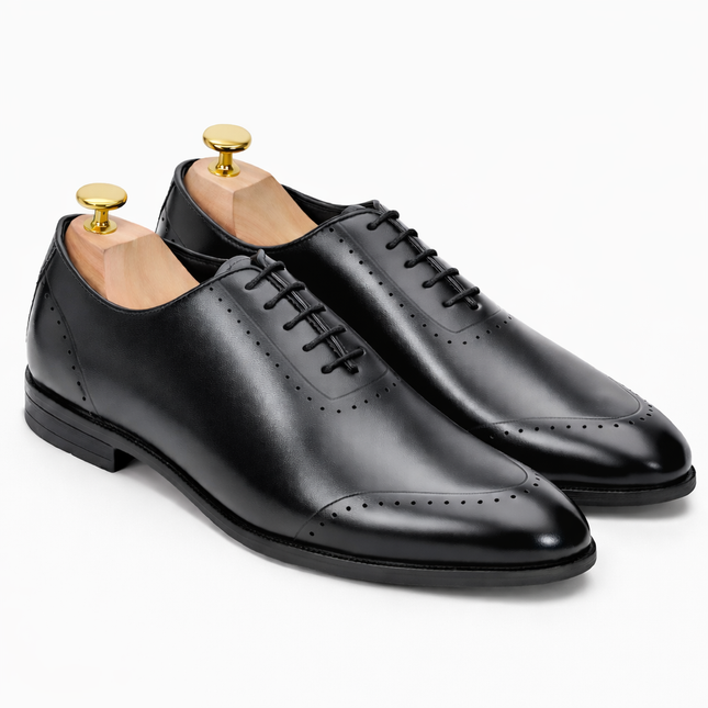 S&B  Wholecut Brogue  - Black