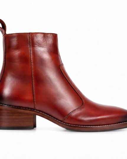 S&B Cowboy Pointed Chelsea - DeTan