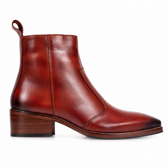S&B Cowboy Pointed Chelsea - DeTan