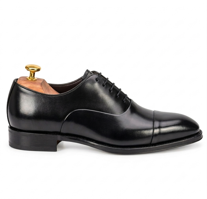 S&B Cap Toe Oxford - Black