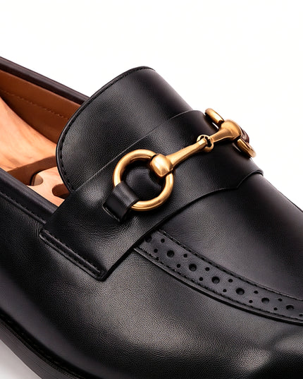 S&B Heritage Brogue Loafer-Black